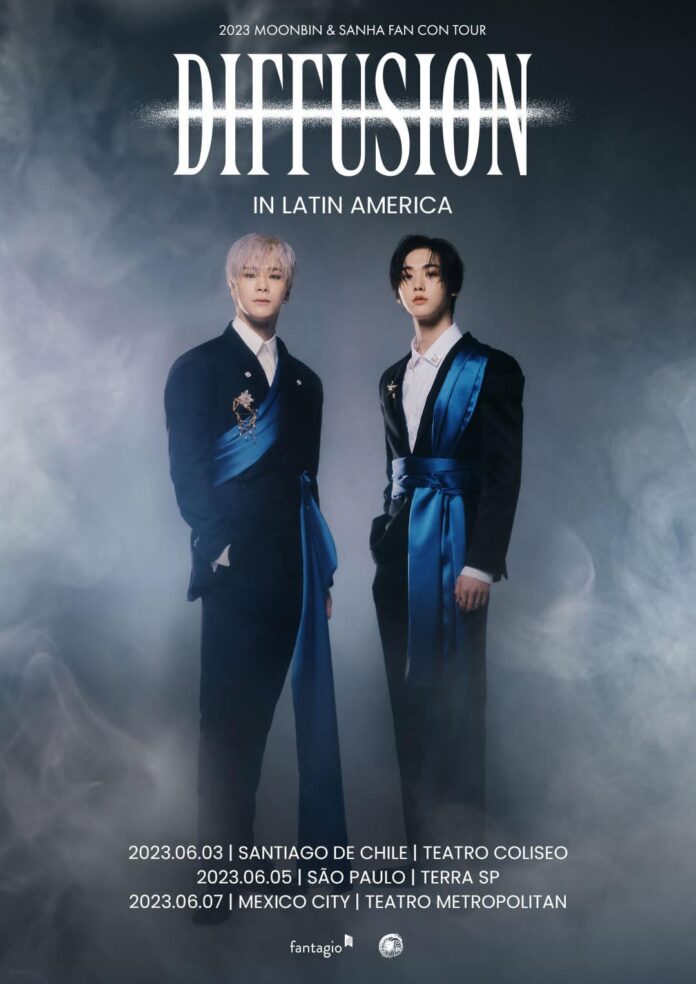 Moonbin y Sanha - Diffusion Fan Con Tour - Póster oficial 2023