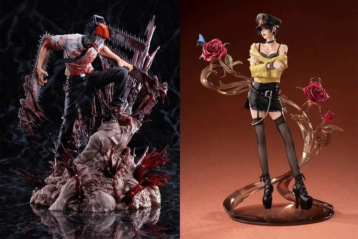 Figuras a escala del anime "Chainsawman" y "NaNa".