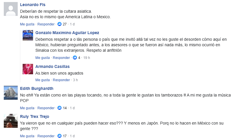 Lo usuarios expresaron sus opiniones en redes sociales, comentando que la cultura asiática no es igual de tolerante que en México.