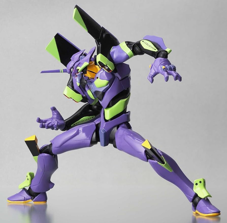 Figura estilo Revoltech del anime "Evangelion".