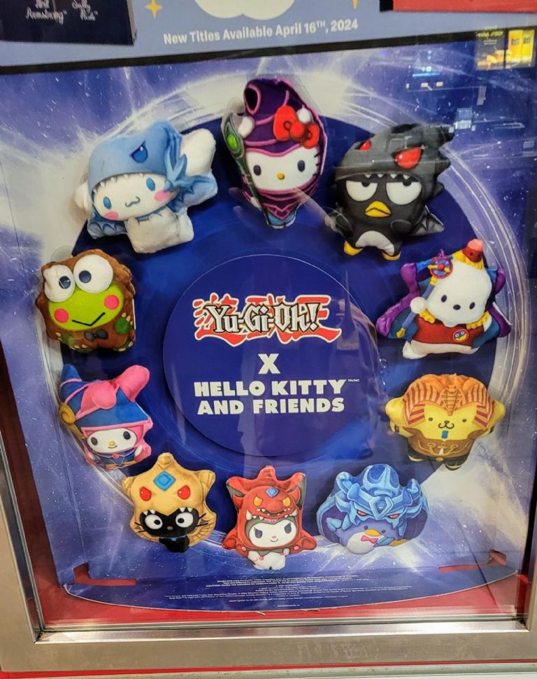 Peluches de la colección de McDonald's en colaboración con Hello Kitty con Yu-Gi-Oh! 