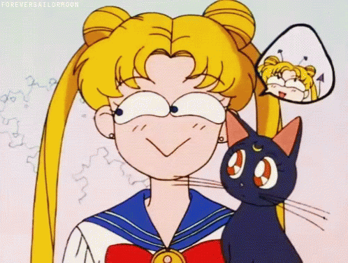 Sailor Moon cara graciosa.